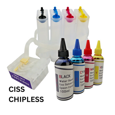 CISS Chipless Eco Solvent Water Based Ink for Epson WF-7110 WF-7610 WF-7620