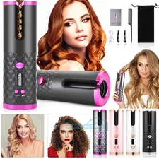 USB Cordless Automatic Rotating Hair Curler Hair Waver Curling Iron Styling Tool
