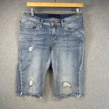 Rock Republic Shorts Womens Size 6 Blue Distressed Cut Off Jeans Pockets