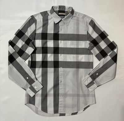 Burberry's バーバリーズ ウールシャツ サイズ:MA チェック柄 vintage    グレー メンズ / 243001006283 BURBERRY Shirt Check Gray Small S | eBay