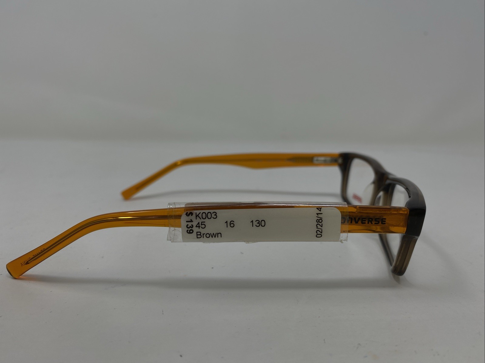 Converse Eyewear K003 BROWN 45-16-130 Plastic Full Rim Eyeglasses Frame 250P thumbnail 4