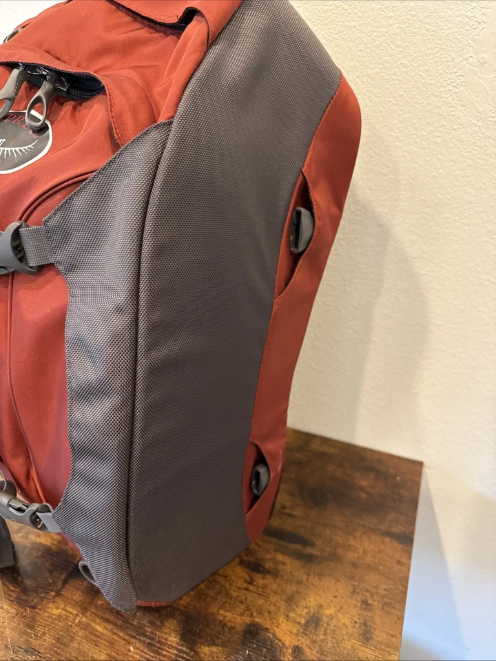 Mochila de Viagem Osprey Porter 46L | Laranja Queimado/Vermelho e Preto | VEUC | Bagagem de Mão - Imagem 4 de 4