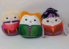 3 Squishmallows Hocus Pocus Sanderson Sisters 5  Plush Halloween 3 NWT Disney