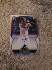 2023 Bowman Chrome Troy Johnston Auto On Card Base Rockies Marlins #CPA-TJN