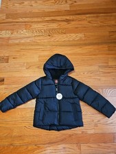 SWISS TECH Unisex Kids Black Fleece Line Puffer Jacket Coat Youth Small 6-6X New