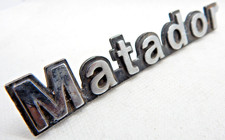 Vintage Amc Matador Logo Badge Metal Car Exterior Emblem 3672054 3-38 Long Vintage Amc Matador Logo Badge Metal Car Exterior Emblem 3672054 3-38 Long