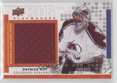 2009-10 Upper Deck Big Playmakers Jersey 17/75 Patrick Roy #BP-PR HOF 2d8