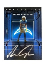 ASANTE SAMUEL JR. 2024 PANINI BLACK SHADOW INK ROYAL ON CARD AUTO /50 STEELERS