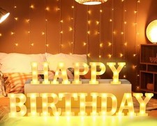 Happy Birthday Marquee Light Up Letters Happy Birthday LED Letter Number
