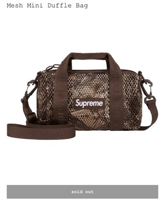 IN HAND Supreme Mesh Mini Duffle True Timber Camo Fast Free Ship