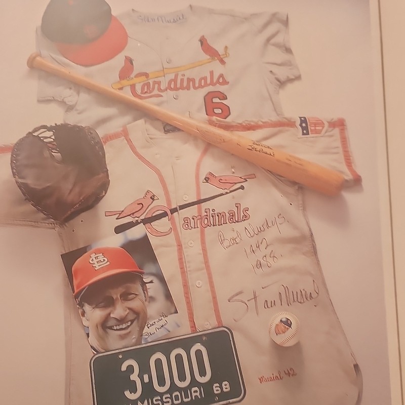 Stan Musial St. Louis Cardinals 3,000 Hits "The Man" Baseball Print