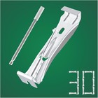 Quick Screw Gutter Hangers 5 Inch- 30 Pack - 5 Inch Gutter Clips Hidden Gutte...