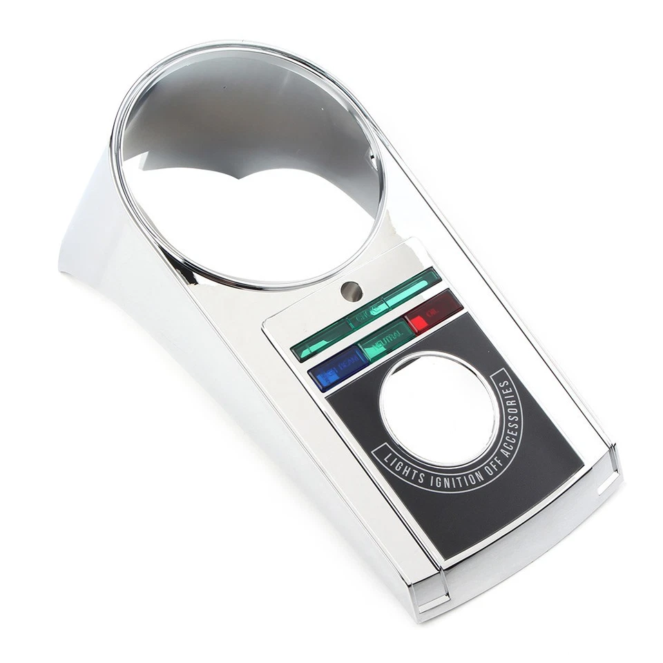 Chrome Speedometer Speedo Dash Panel Cover Housing Kit For Harley Softail 71-90 - Image 3 of 4