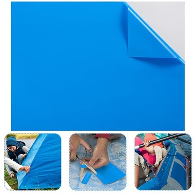 Extra Large Pool Liner Repair Patch 2.8 ft x 4.1 ft Blue Self Adhesive Vinyl ...