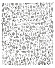 300 PCS Wholesale Bulk Lots Jewelry Making Charms Mixed Smooth Tibetan Silver Al