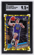 2023 Brandon Podziemski SGC 9.5 Donruss Holo Gold Laser #249 6/10