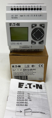 EATON EZ512-AB-RC 12 I/O 24VDC 8In 4Out Easy Programmable Control Relay