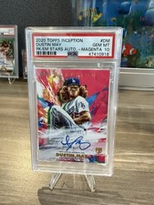 PSA 10 - 2020 Topps Inception DUSTIN MAY Magenta Auto Rookie #'d /99 RC #RESA-DM