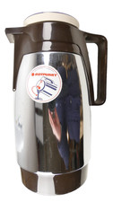 Rotpunkt Thermoskanne Chrom Kunststoff 8 Tassen neu unbenutzt Z-4792