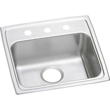 Elkay Lustertone Classic LRAD1918552 Single Bowl DropIn Stainless Steel ADA