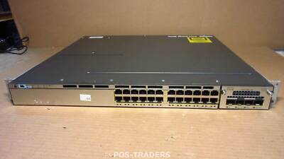 Cisco WS-C3750X-24T-S v02 Gigabit Switch 24-Port - INCL C3KX-NM-10G MODULE