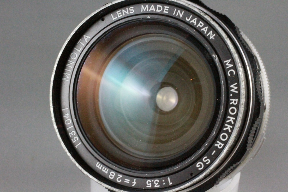 その他 MINOLTA  MC  1:3.5  f=28mm Minolta MC W.ROKKOR-SG 28mm f/3.5 Wide Angle Lens #377 | eBay