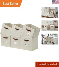 Versatile Beige Organizer Bins 13  x 13  x 13...