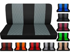 Se adapta a Chevy C/K 1500 1988-1994 camioneta cubreasientos de banco delantero con puntada de diamante