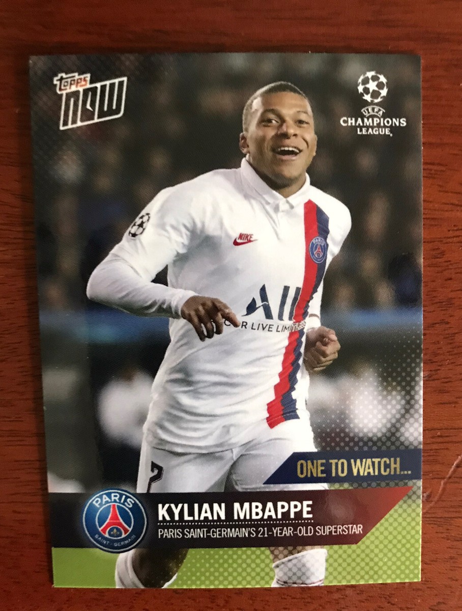 KYLIAN MBAPPE 2020 TOPPS NOW UCL #47 PSG PARIS SAINT-GERMAIN