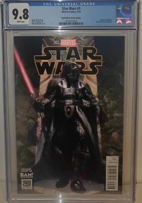 STAR WARS #1 CGC 9.8 VADER BAM! 2ND & CHARLES VARIANT! LOW PRINT! HARD TO FIND!