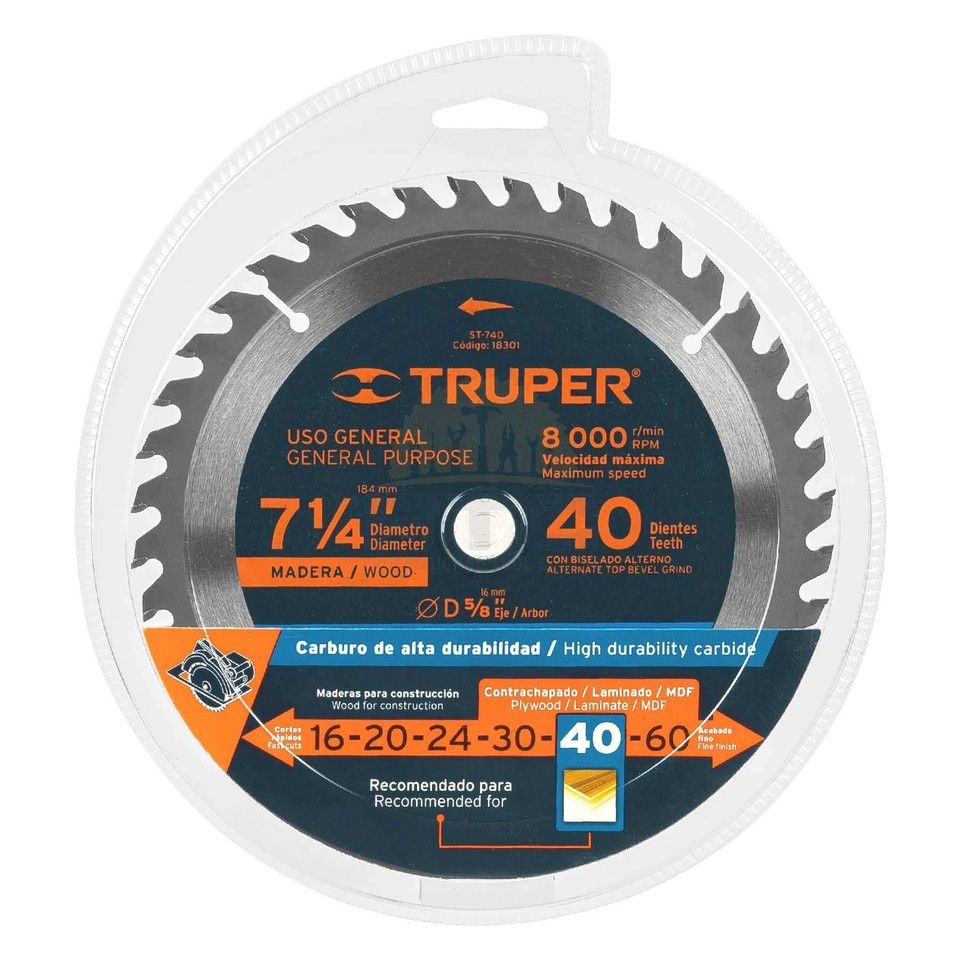 Truper Razorblade Truper ST-740 Saw blade 7- 1/4