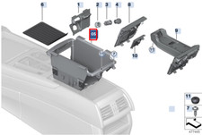 BMW X6 F16 M F86 Ablagefach Oddens Tray 51169251992