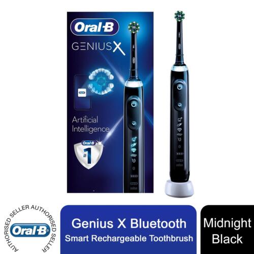 Oral-B Genius X Bluetooth Smart Rechargeable Toothbrush, Midnight Black - Imagen 1 de 7