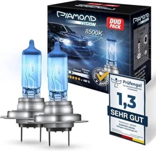 2x H7 55W 12V diamond vision xenon look effect halogen car lamps bulbs light