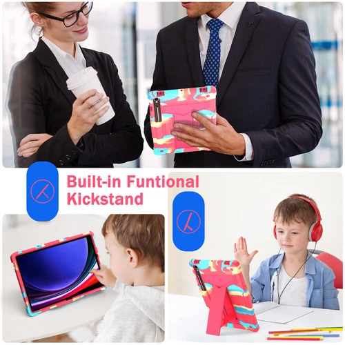 Heavy Duty Stand Case Rugged Cover For Samsung Galaxy Tab S10 FE /S10 FE+ Tablet - Picture 7 of 54