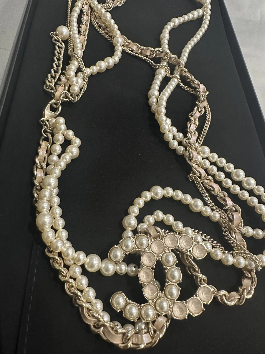 Chanel Necklace Authentic With Original Box Pearls Bought For 2200