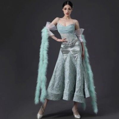ちゃちゃ様 Ballroom Dance Dress Standard Dance Competition Clothes Modern