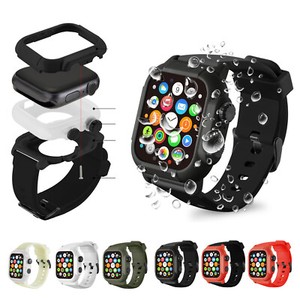 IP68 Etanche Silicone Sport Montres Bracelet pour Apple Watch Band 42 44 45mm