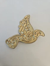 Vintage Neiman Marcus Golden Dove Of Peace Clip On Pendant 3 X 2 1/4 Signed