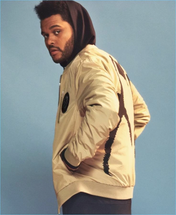 H M X The Weekend Bomber Jacket XO Size XS Beige Mens Track Gold