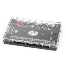 5V 3Pin Cooler Master 1 to 6 HUB SATA Power ARGB&PWM HUB 2-in-1 Expansion Box