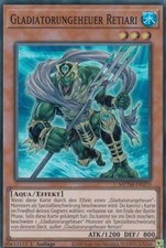 Gladiatorungeheuer Retiari MZTM-DE070 Super Rare Maze of the Master Yugioh