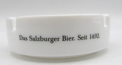 Vintage Ashtray-Das Salzburger Bier. Seit 1492 Stiegl Bier Ashtray 4 1/4'' across