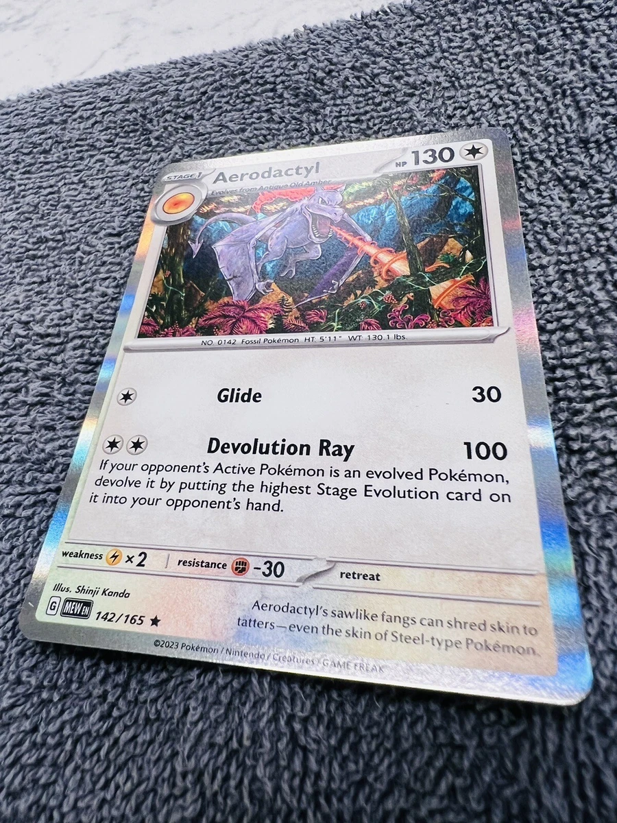 Aerodactyl Holo - Scarlet & Violet 151 - MEWEN Pokémon card 142/165