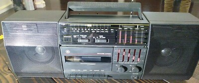 GE 3-5665B 3-piece 5-band Graphic Equalizer Cassette recorder View Stereo video 