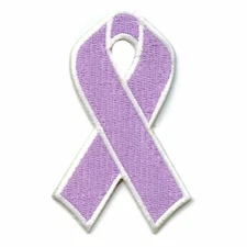 Cancer Awareness Ribbons Fully Embroidered Iron On Patches
