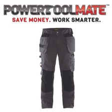 Blaklader 1555 Craftsman Work Wear Trousers Grey/Black - Select Size