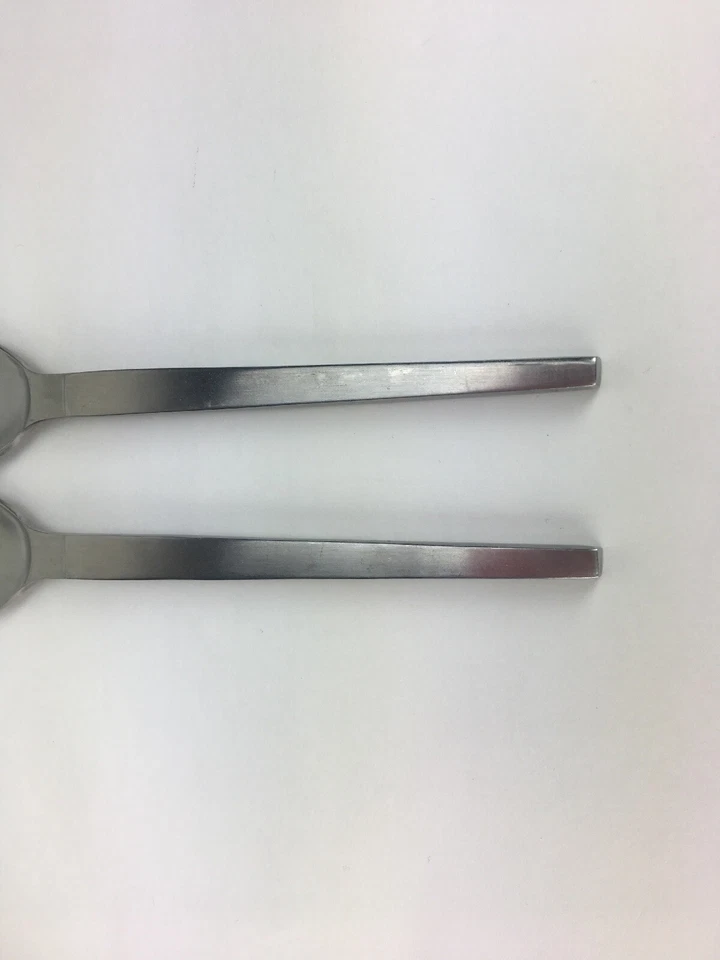 "2 tenedores de ensalada de acero inoxidable Stanley Roberts Herod 6 3/4""" Foto 3 de 4