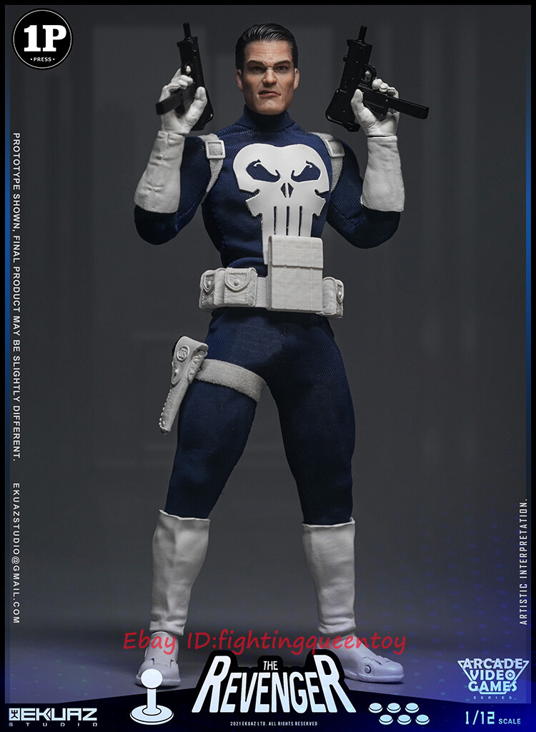 EKUAZ STUDIO 1/12 リベンジャー  EKS06 EKUAZ STUDIO EKS06 The Punisher Revenger 1/12 Scale Male Figure