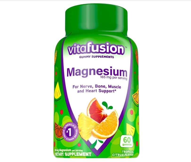 3 Vitafusion Magnesio Gomoso Suplemento 60 cada uno = 180 Exp:05/26 Tropical Citrus Foto 2 de 4
